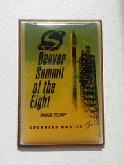 Памятный значок Denver Summit of the Eight 1997